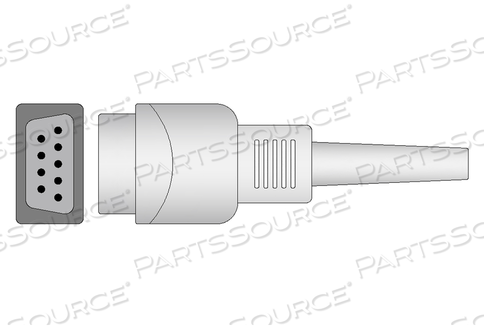 DATEX OHMEDA COMPATIBLE SPO2 ADAPTER CABLE 220 CM BAG OF 1 