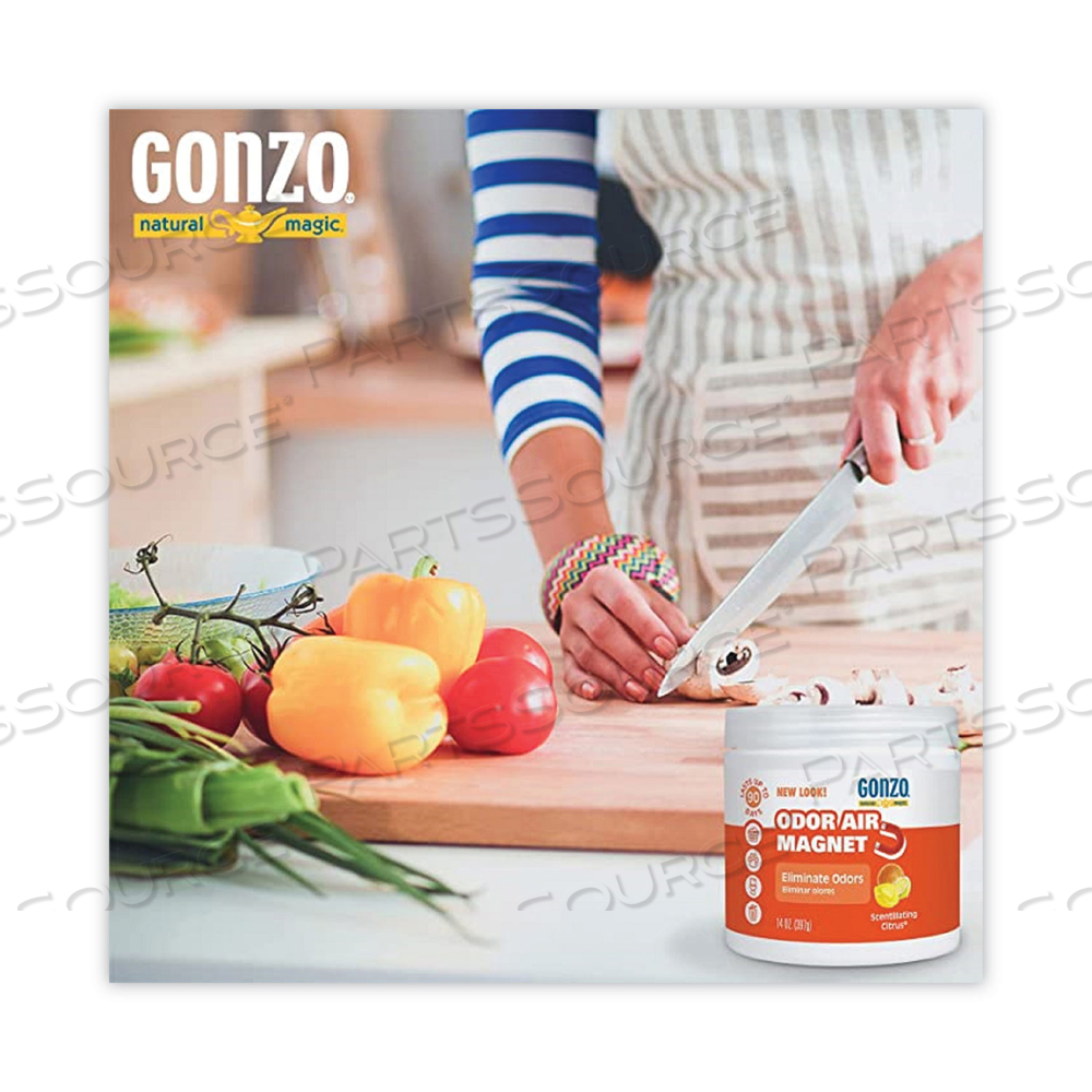 ODOR ABSORBING GEL, SCENTILLATING CITRUS, 14 OZ JAR 