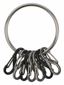 KEY RACK LARGE SILVER TEXTURE BLACK by Nite Ize