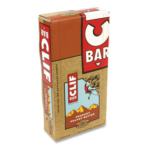 ENERGY BAR, CRUNCHY PEANUT BUTTER, 2.4 OZ, 12/BOX by CLIF Bar