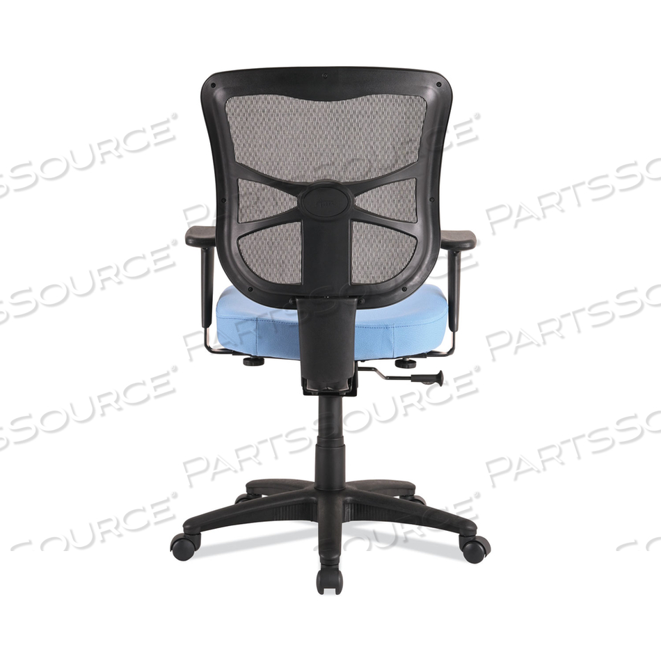 ALERA ELUSION SERIES MESH MID-BACK SWIVEL/TILT CHAIR, SUPPORTS UP TO 275 LB, 17.9" TO 21.8" SEAT HEIGHT, LIGHT BLUE SEAT by Alera
