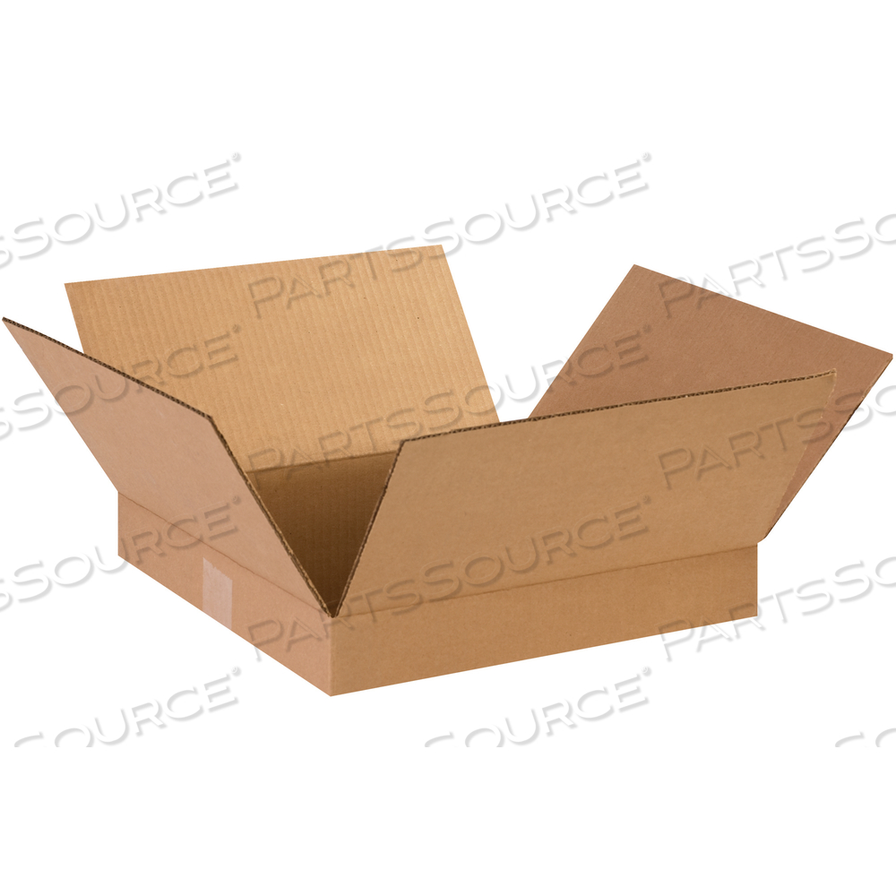 FLAT CORRUGATED BOXES, 14" X 14" X 2", KRAFT, 25/BUNDLE by BOX Partners (Box Acquisitions, LLC)
