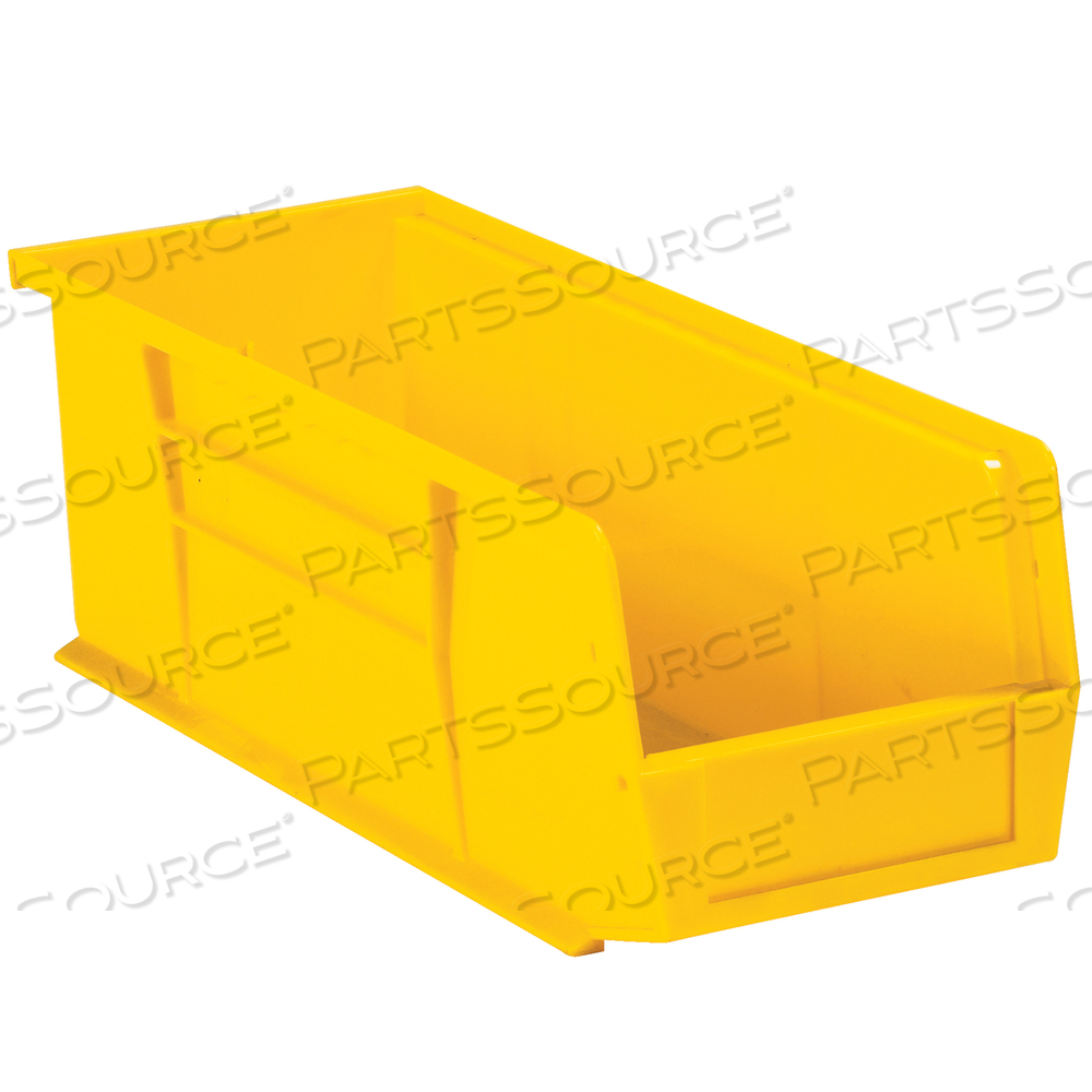 PLASTIC STACK & HANG BIN BOXES, 10 7/8" X 4 1/8" X 4", YELLOW, 12/CASE by BOX Partners (Box Acquisitions, LLC)
