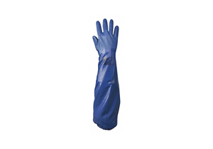 CHEMICAL RESISTANT GLOVES SIZE 8 BLUE PR by SHOWA