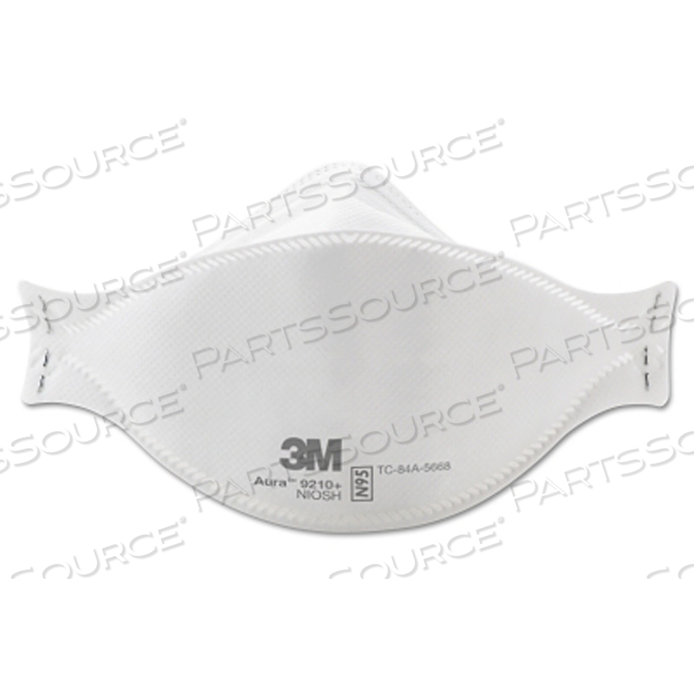 AURA SERIES N95 PARTICULATE DISPOSABLE RESPIRATOR, 9210+, DUST/NON-OIL AEROSOL AND PARTICLES by 3M Consumer