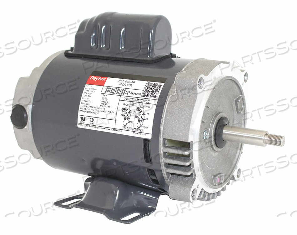 MOTOR 1/2 HP 3 450 RPM 56J 115/230V by DAYTON ELECTRIC MANUFACTURING CO
