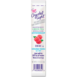 CRYSTAL LIGHT ON-THE-GO DRINK MIX STICKS, SUGAR FREE, RASPBERRY GREEN TEA, 0.16 OZ., 30/BOX by Kraft Foods, Inc