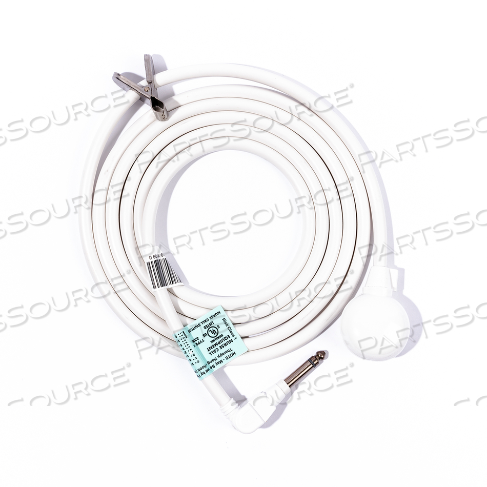 PNEUMATIC EC CALL CORD PRESSCALL STANDARD 1/4 IN PHONO PLUG 8 FT by Anacom MedTek