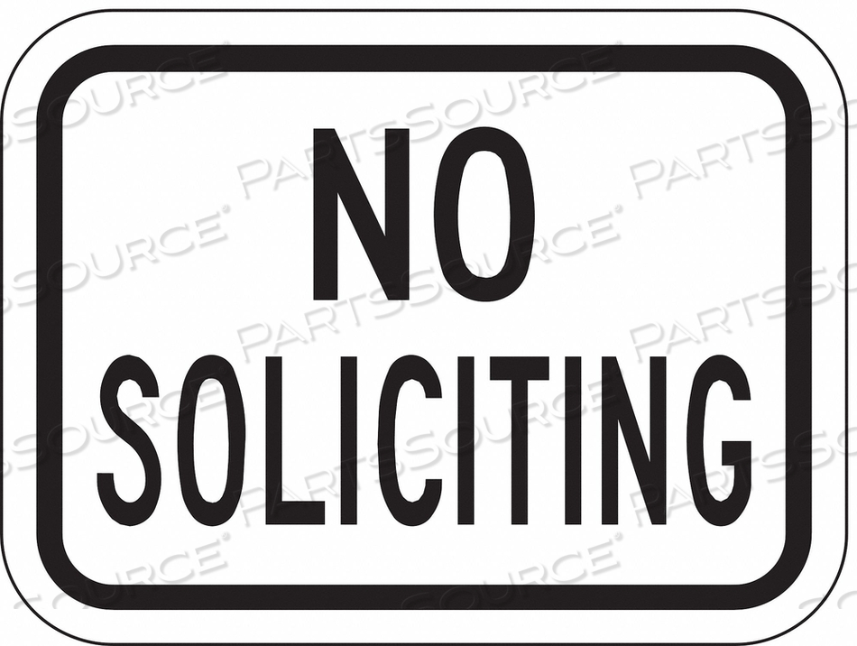 TRAFFIC SIGN 9 X 12IN BK/WHT TEXT by Lyle Signs Inc.