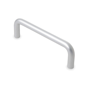 PULL HANDLE, THREADED HOLES, ALUMINUM, SILVER, 5/16 IN, 1 7/32 IN PROJECTION by Approved Vendor