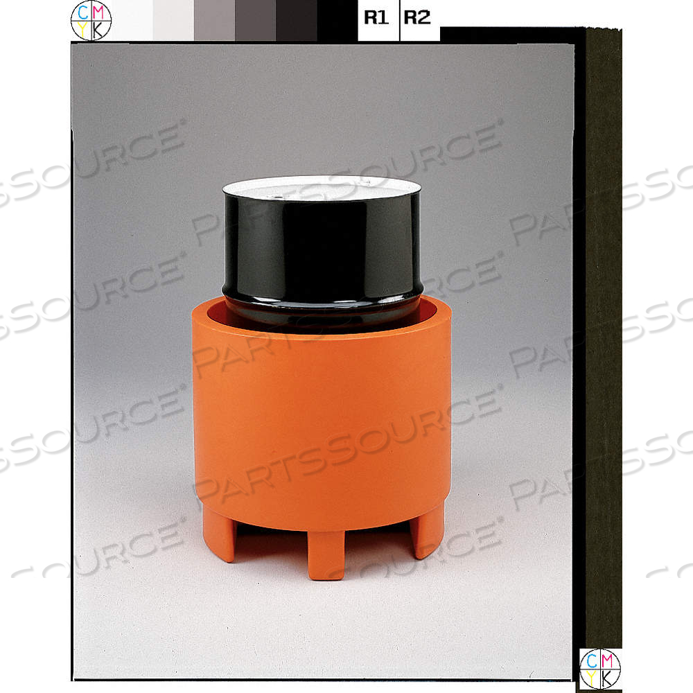 SECONDARY SPILL CONTAINMENT, 55 GAL SPILL CAPACITY, 900 LB LOAD CAPACITY, BLACK by Approved Vendor