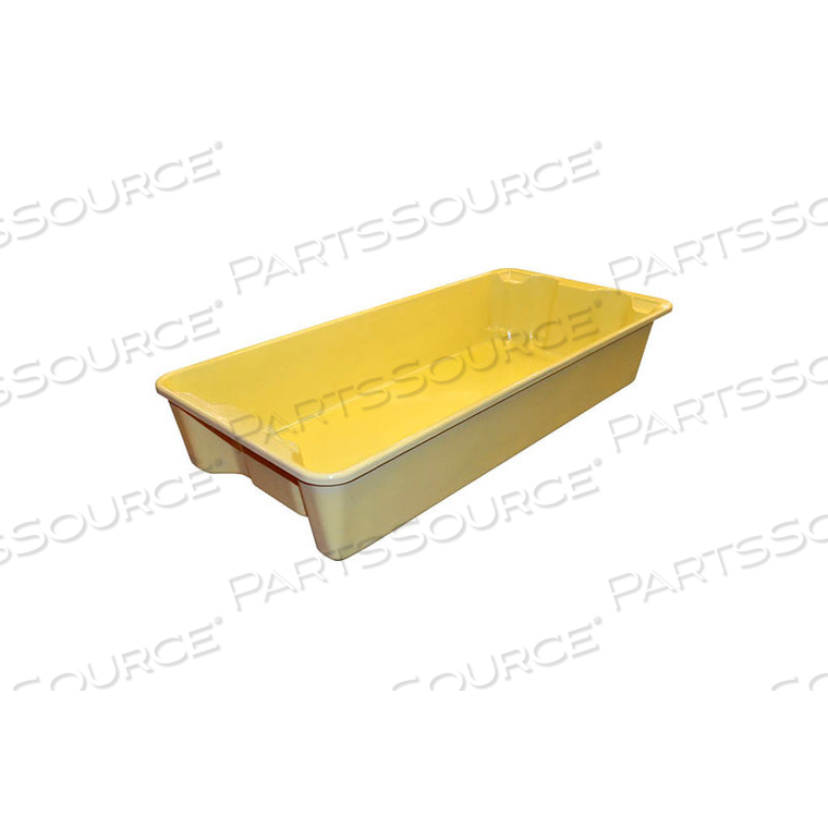 NEST AND STACK TOTE 780108 WITH WIRE - 42-1/2" X 20" X 7-1/2", PKG QTY 5, YELLOW by Molded Fiberglass