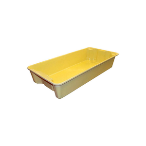 NEST AND STACK TOTE 780108 WITH WIRE - 42-1/2" X 20" X 7-1/2", PKG QTY 5, YELLOW by Molded Fiberglass