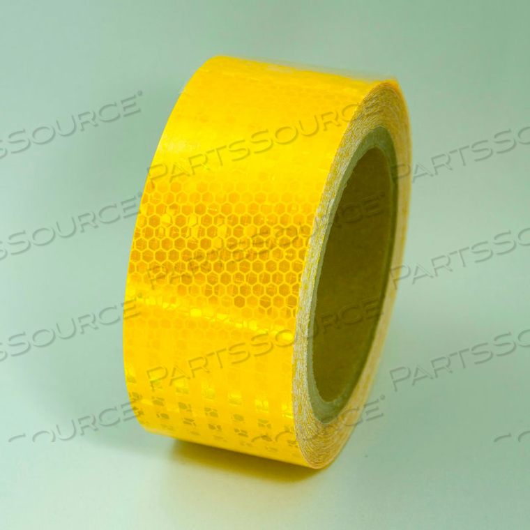 SUPER BRITE REFLECTIVE TAPE, YELLOW, 2"W X 30'L ROLL by Incom Manufacturing SUPER BRITE REFLECTIVE TAPE, YELLOW, 2"W X 30'L ROLL by Incom Manufacturing