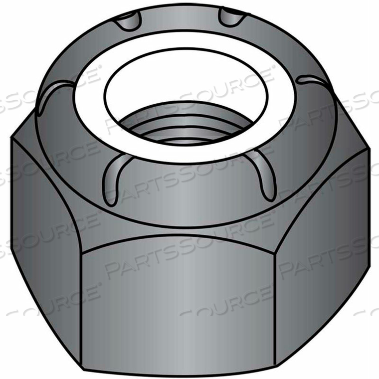 10-32 NYLON INSERT HEX LOCK NUT BLACK OXIDE, PKG OF 2000 by Kanebridge Corporation