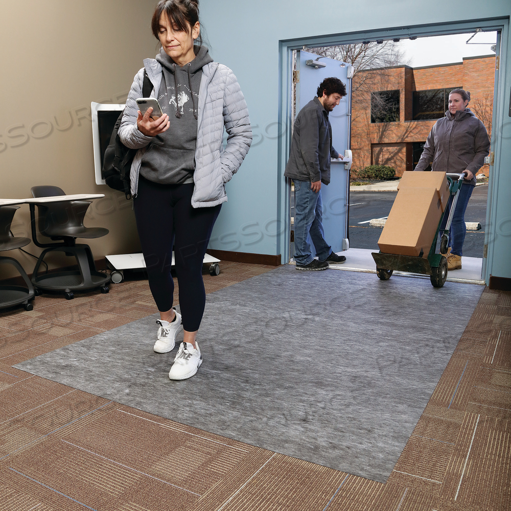 PIG CARPET PROTECTION ULTRA-DUTY ADHESIVE-BACKED GRIPPY FLOOR MAT by New Pig Corporation PIG CARPET PROTECTION ULTRA-DUTY ADHESIVE-BACKED GRIPPY FLOOR MAT by New Pig Corporation