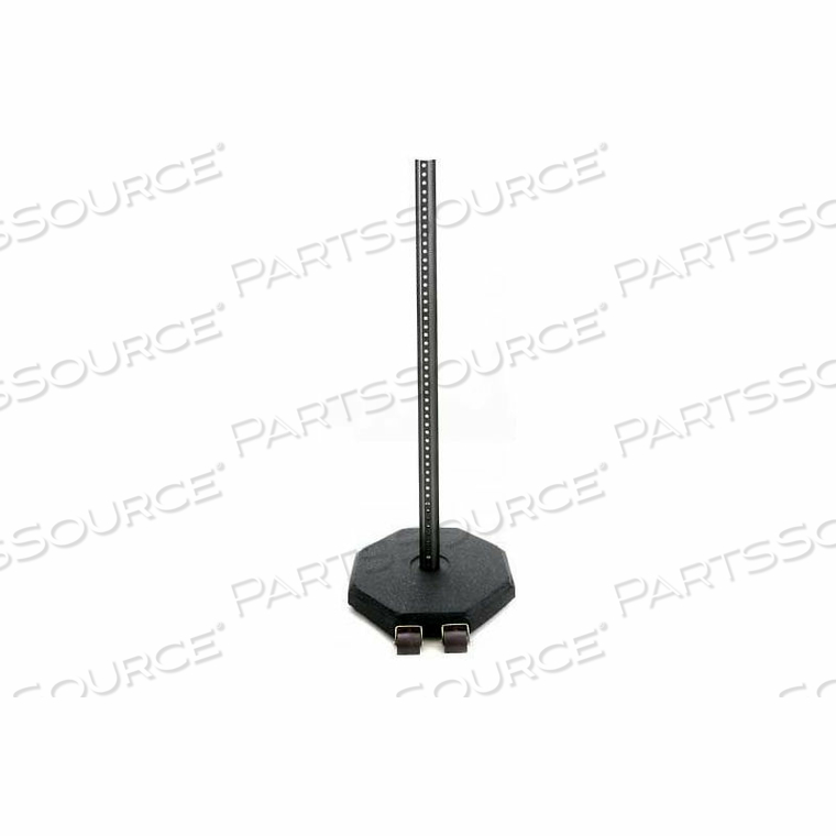 OCTAGON SIGN BASE 60 LBS, W/ WHEELS & U-CHANNEL ADAPTOR / 4' U-CHANNEL POST by Tire Conversion Technologies, Inc