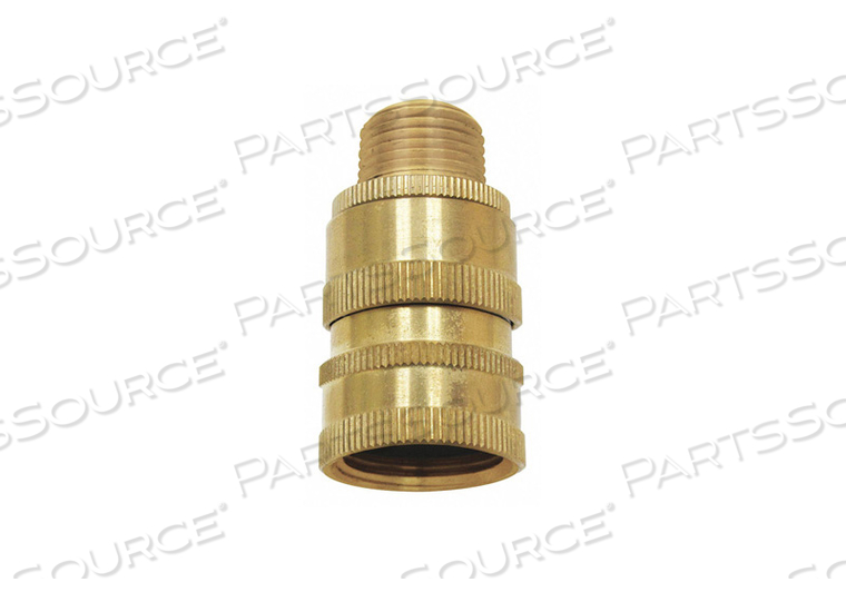 QUICK DISCONNECT HOSE ADAPTER, BRASS, 1/2 MNPT X 3/4 FGHT by Sani-Lav