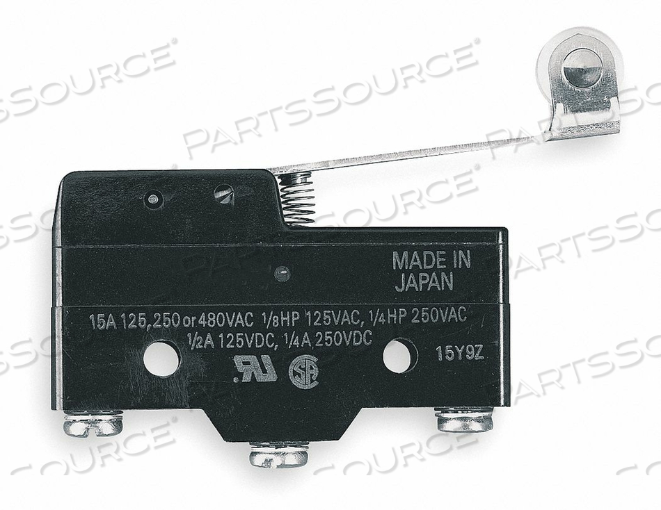 SNAP SWITCH 15A SPDT HINGE ROLLER LEVER by Omron - Electronic Division