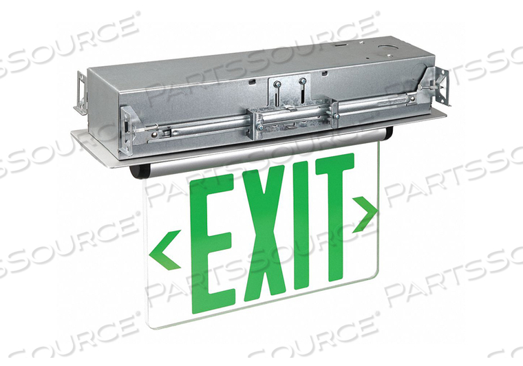 EXIT SIGN 3.0W LED GREEN LETTER ALUMINUM by Lumapro Products EXIT SIGN 3.0W LED GREEN LETTER ALUMINUM by Lumapro Products