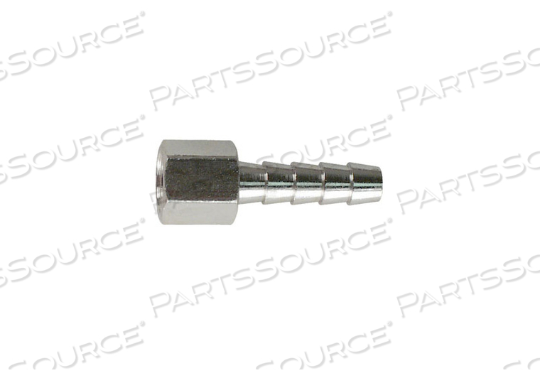 HOSE BARB CONNECTOR, 1/4 IN HOSE BARB X 1/8 IN CONNECTION, NPTF CONNECTION by WT Farley Inc