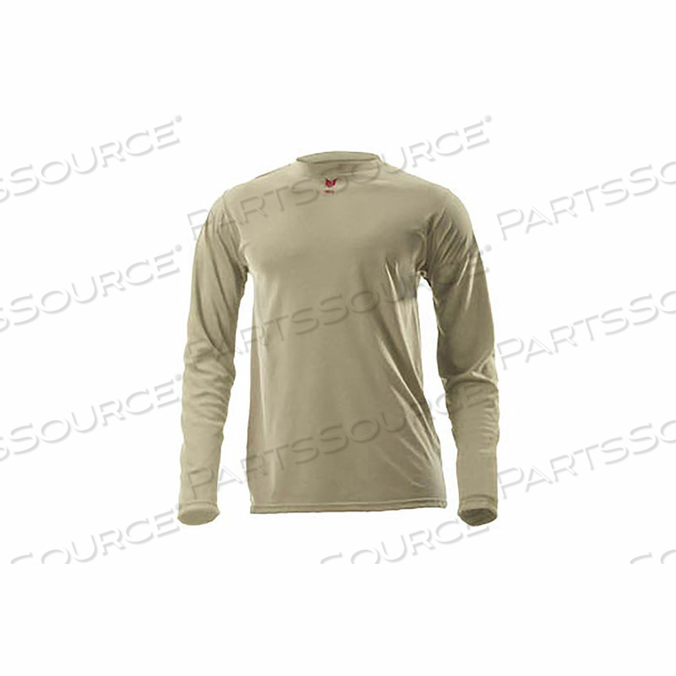 DRIFIRE LIGHTWEIGHT LONG SLEEVE FR T-SHIRT, XL, DESERT SAND by National Safety Apparel