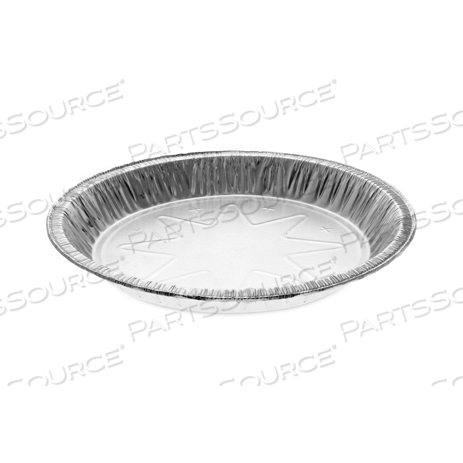 ROUND ALUMINUM CARRYOUT CONTAINERS, 10" DIAMETER X 1.09"H, SILVER, 400/CARTON 