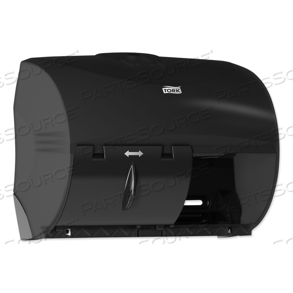 TWIN BATH TISSUE ROLL DISPENSER FOR OPTICORE, 11.06 X 7.18 X 8.81, BLACK by Tork