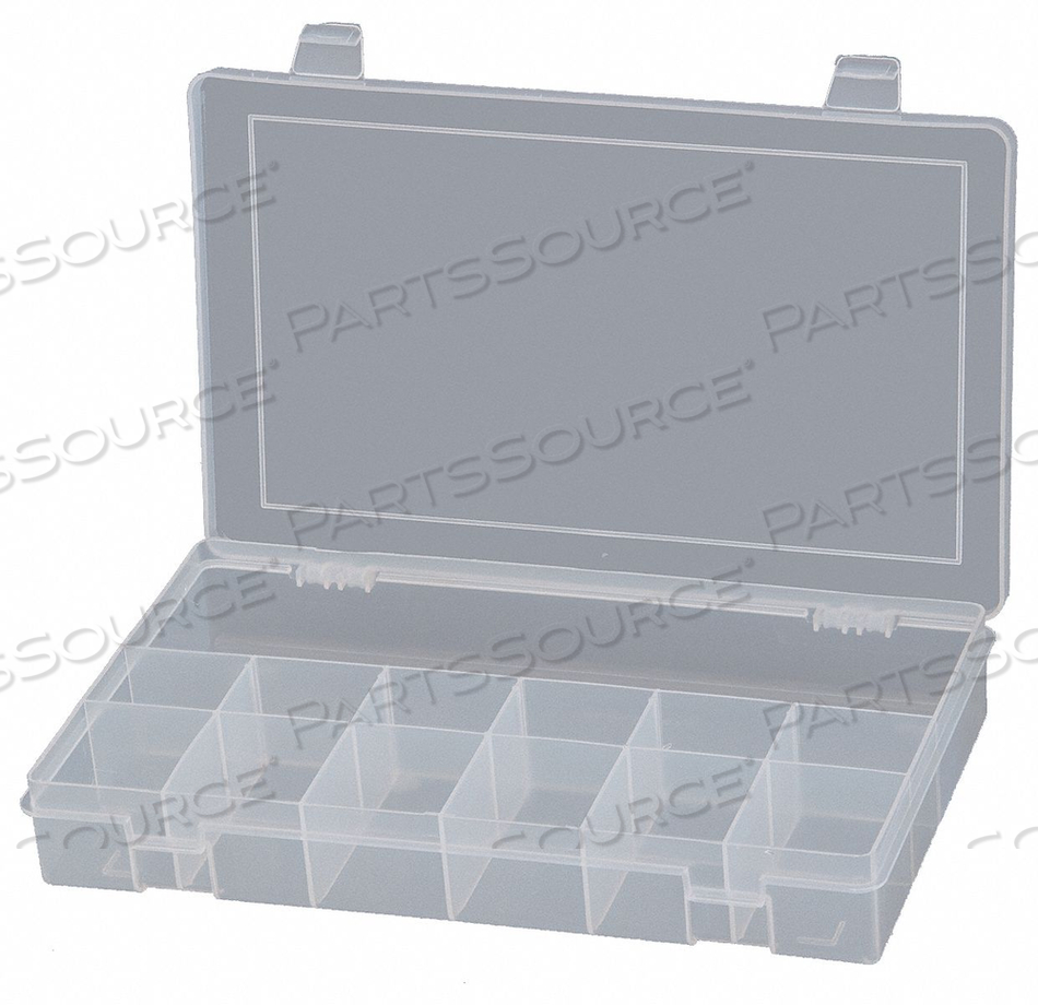 COMPARTMENT BOX 13 COMPARTMENTS CLEAR by Durham Manufacturing Company