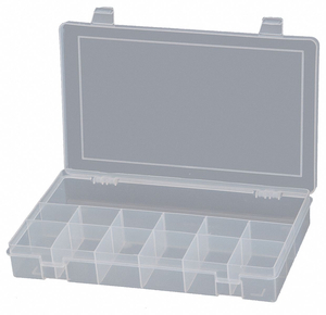 COMPARTMENT BOX 13 COMPARTMENTS CLEAR by Durham Manufacturing Company