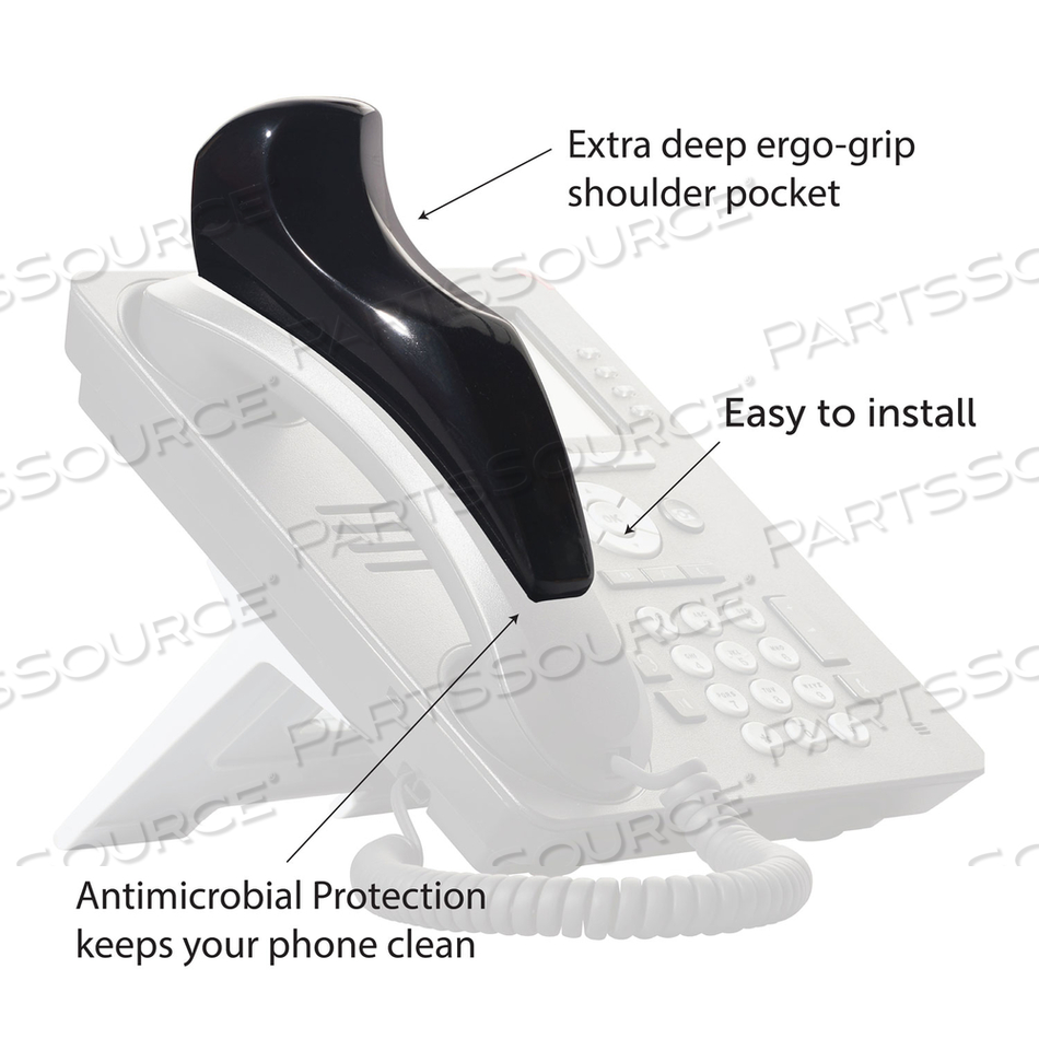 PHONE SHOULDER REST BLACK by Softalk