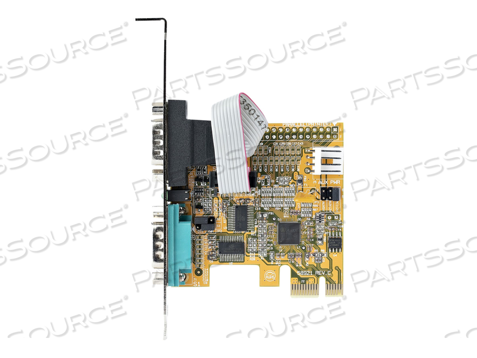 2-PORT PCI EXPRESS SERIAL CARD, DUAL PORT PCIE TO RS232 (DB9) SERIAL INTERFACE CARD, 16C1050 UART, STANDARD OR LOW PROFILE BRACKETS, COM RET by StarTech.com Ltd.