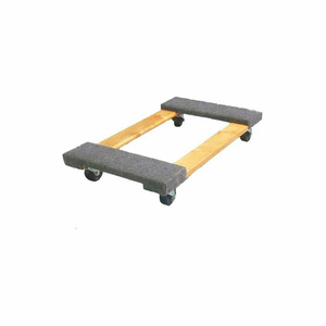 HARDWOOD DOLLY ED-26-1830-3HR - 30" X 18" - CARPETED ENDS - 3" RUBBER WHEELS - 1000 LB. by Fairbanks Scale