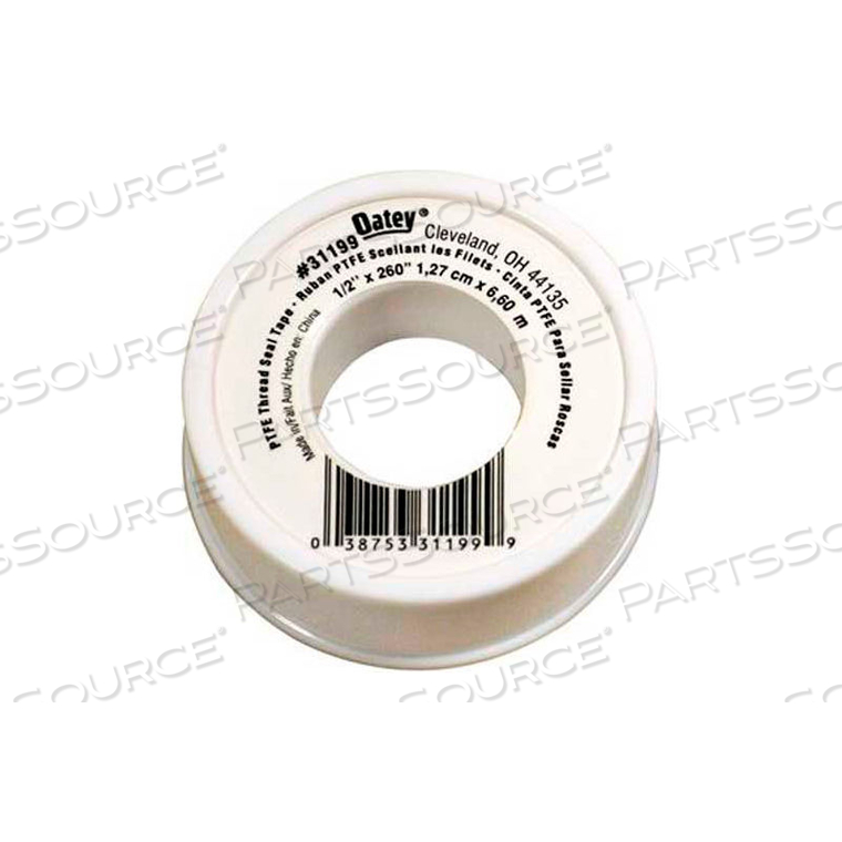 HERCULES WHITE GENERAL PURPOSE THREAD SEAL TAPE WITH PTFE 1/2" X 520" by Oatey