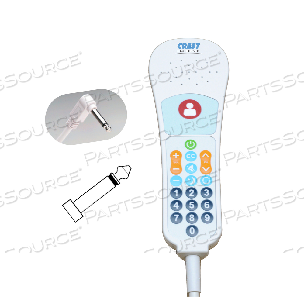 ELITE INFRARED PILLOW SPEAKER, UNIVERSAL 1/4" 2-CONDUCTOR PLUG by Crest Healthcare ELITE INFRARED PILLOW SPEAKER, UNIVERSAL 1/4" 2-CONDUCTOR PLUG by Crest Healthcare