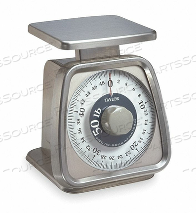 SCALE, MECHANICAL, 50LB, S/S by Taylor