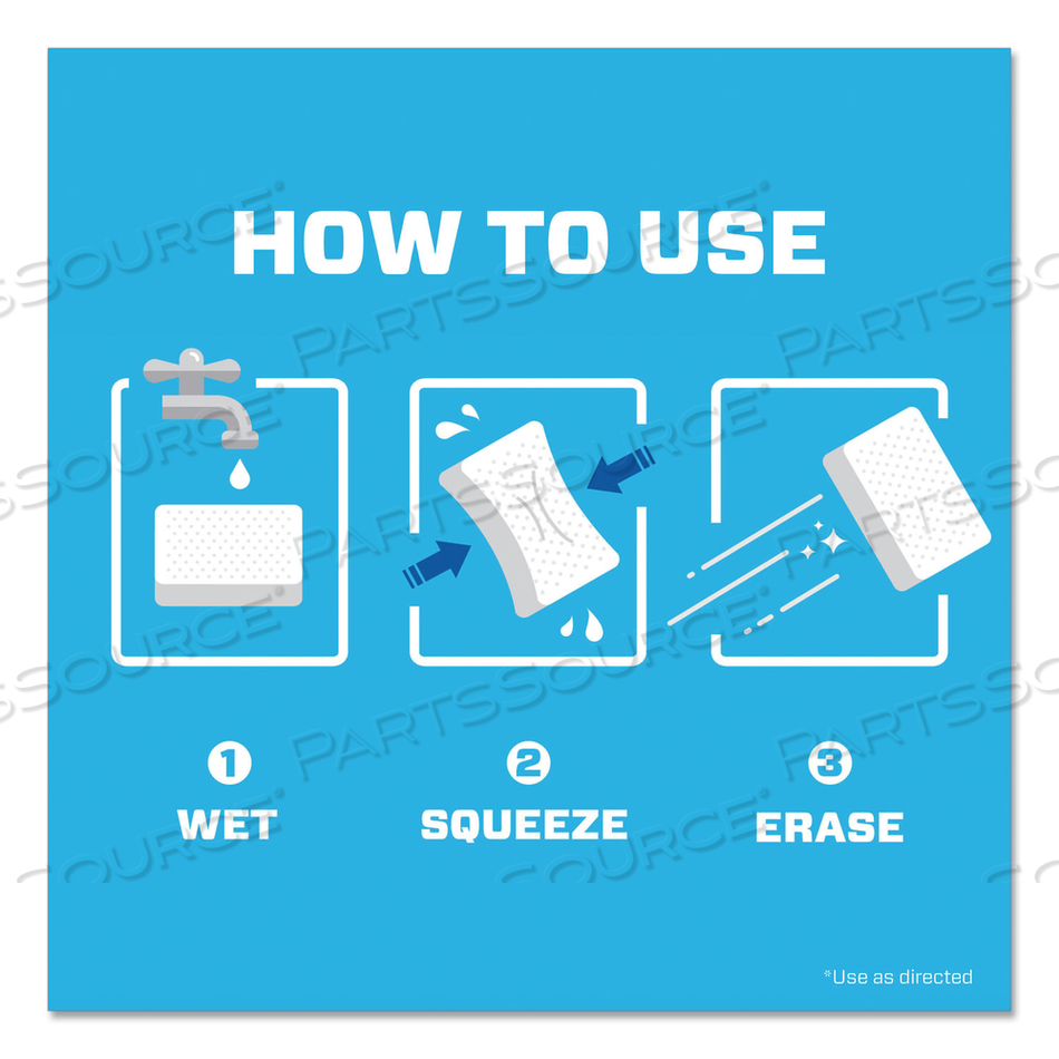 MAGIC ERASER, 2.3 X 4.6, 1" THICK, WHITE by Mr. Clean MAGIC ERASER, 2.3 X 4.6, 1" THICK, WHITE by Mr. Clean