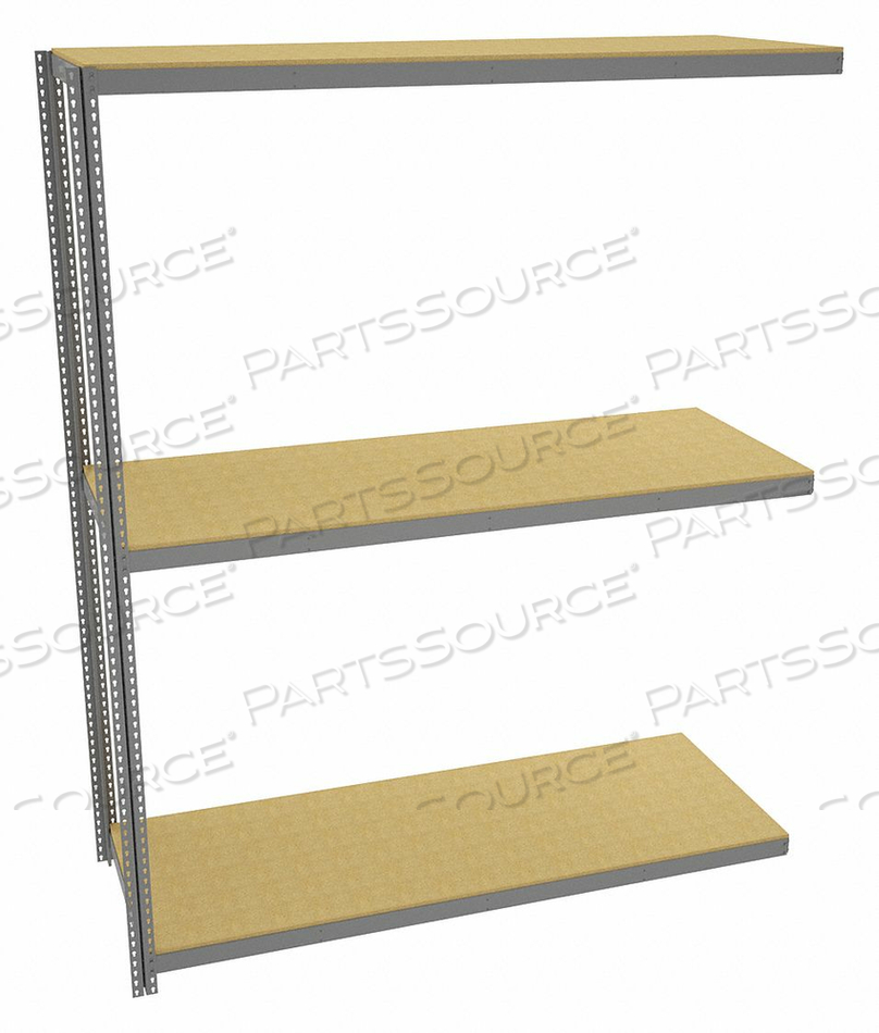 BOLTLESS SHELVING ADD-ON 120 H GRAY by Tennsco Corp.