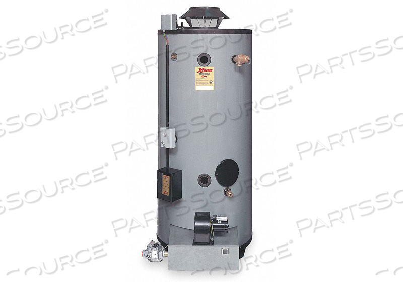 90 GAL WATER HEATER WITH NATURAL GAS - 74.5 IN by Rheem 90 GAL WATER HEATER WITH NATURAL GAS - 74.5 IN by Rheem