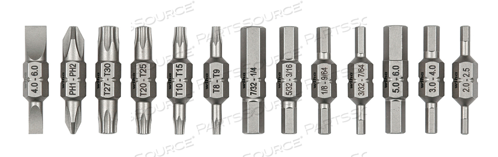 13 PIECE DOUBLE END BIT RELOAD SET by Wiha Tools