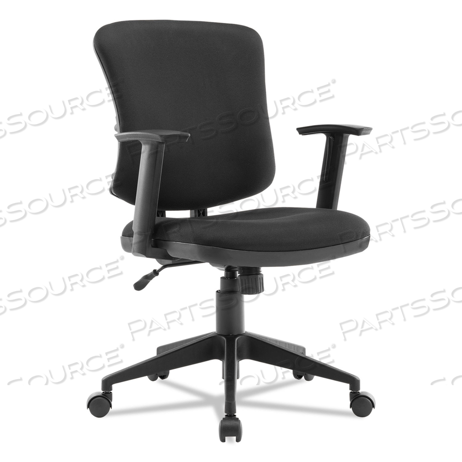 ALERA EVERYDAY TASK OFFICE CHAIR, SUPPORTS UP TO 275 LB, 17.6" TO 21.5" SEAT HEIGHT, BLACK 