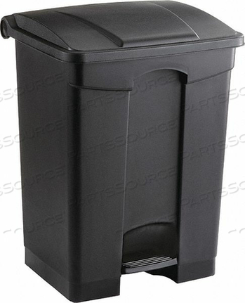 TRASH CAN RECTANGULAR 17 GAL. BLACK by Safco