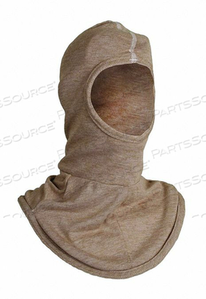 CARBON ARMOUR HIGH HEAT KNIT HOOD IN PBI, OSFM, BROWN by National Safety Apparel