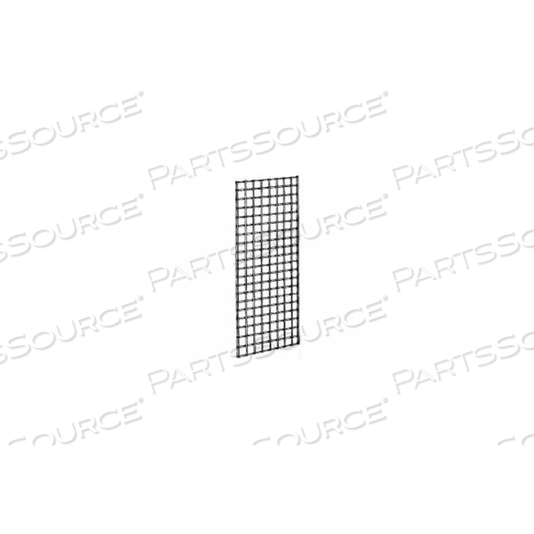 2'W X 5'H - WIRE GRID WALL PANEL - CHROME by Econoco