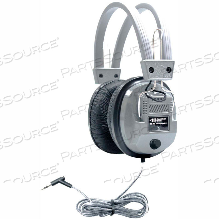 SCHOOLMATE DELUXE STEREO HEADPHONE W/ 3.5 MM PLUG & VOLUME CONTROL by Hamilton & Buhl