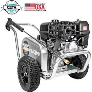 ALUMINIUM WATER BLASTER 4400 PSI 4.0 GPM COLD WATER PROFESSIONAL BELT DRIVE GAS PRESSURE WASHER by FNA Group Inc.