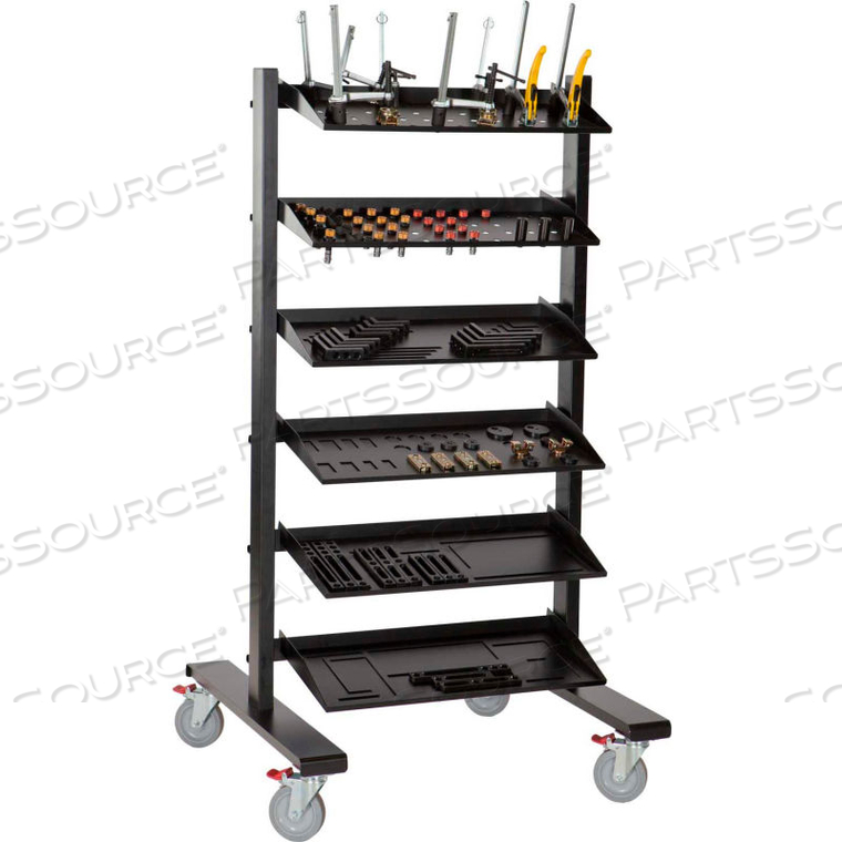 MOBILE TOOL STORAGE RACK 120 PIECE CAPACITY - BLACK by Built International, Inc. MOBILE TOOL STORAGE RACK 120 PIECE CAPACITY - BLACK by Built International, Inc.