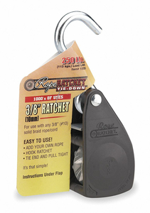 ROPE RATCHET HOOK 3/8 IN.W NYLON by Rope Ratchet