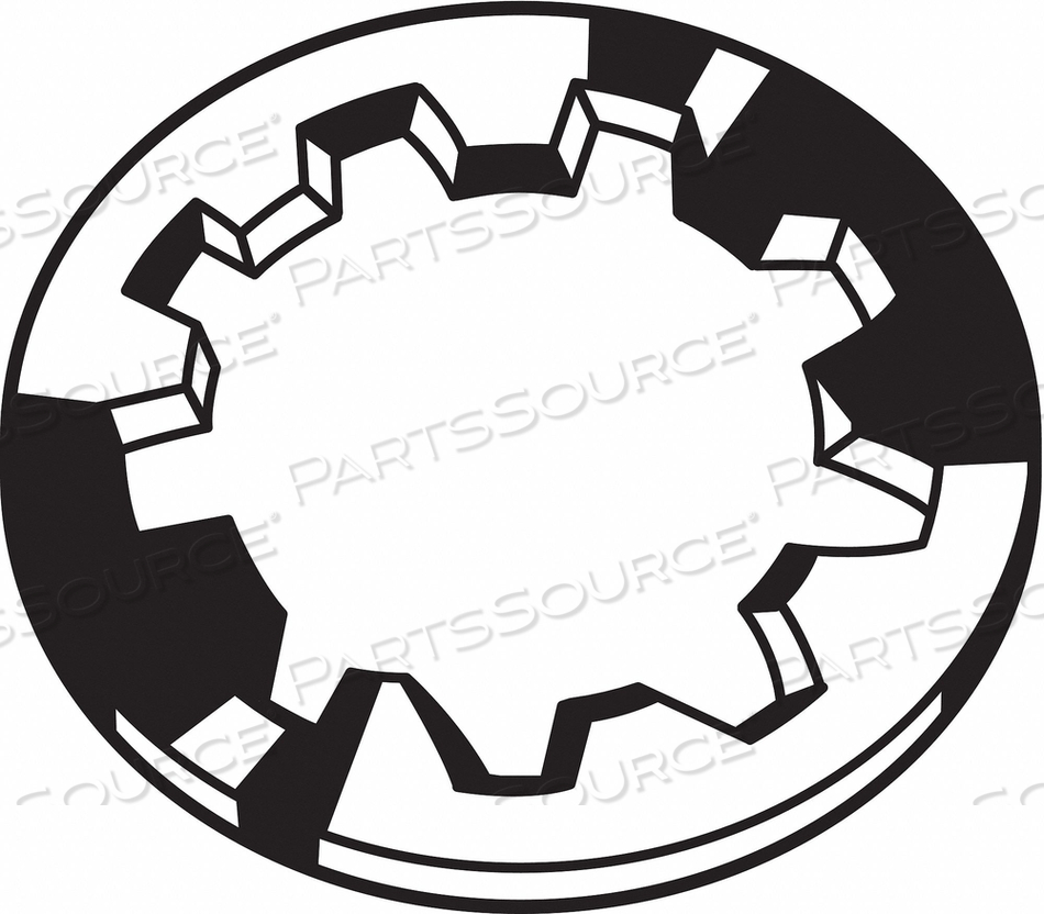 LOCK WASHER, FOR SCREW SIZE 3/4 IN, INTERNAL TOOTH LOCK, STEEL, ZINC PLATED, ZINC PLATED by Fabory