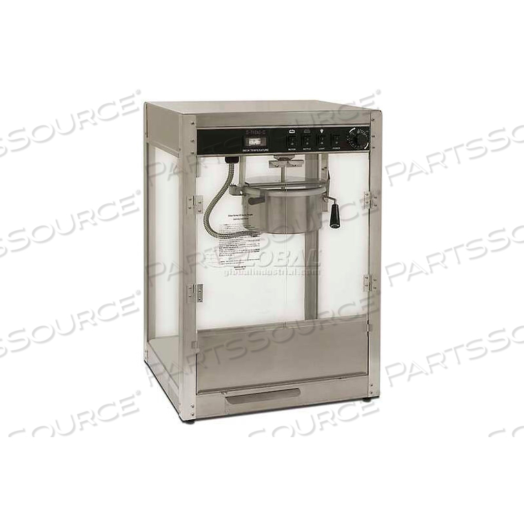 BENCHMARK USA SILVER SCREEN POPCORN MACHINE 8 OZ SILVER 120V 1510W by Winco DWL International, LLC